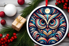 Round Christmass Ornament PNG Product Image 2