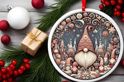 Round Christmas Ornament Sublimation|Clipart Product Image 1