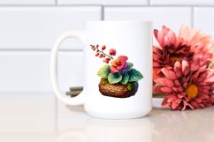 Detailed Stained Begonia Watercolor Splash Product Image 2