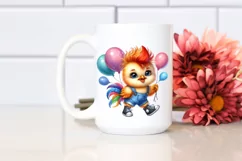 Excited Chicken with Sneakers, PNG Product Image 2