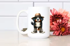 Whimsical Bernese Mountain Dog Caricature | Sublimation | Product Image 2