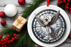 Round Christmas Ornament Sublimation|Clipart Product Image 1