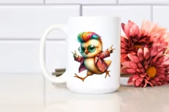 Revolted Baby Chicken Running, Transparent PNG Product Image 2
