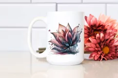 Abstract y Tulip Watercolor Splash | Clipart Product Image 2