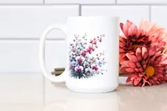Vibrant Orchid Watercolor Abstract | Clipart Product Image 2