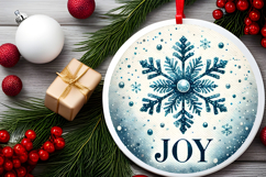 Round Christmass Ornament PNG Product Image 2