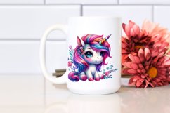 Unicorn Christmas Sublimation|Clipart Product Image 2