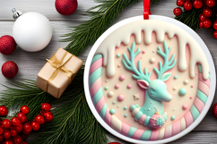 Round Christmass Ornament PNG Product Image 2