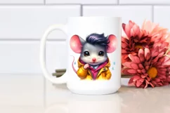 Cute Baby Mouse Posing PNG Product Image 2