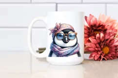 Funny Penguin Portrait with Silk Scarf | Sublimation | Product Image 2