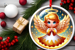 Round Christmass Ornament PNG Product Image 2