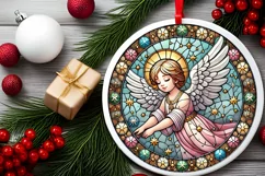 Round Christmas Ornament Sublimation|Clipart Product Image 1