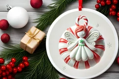 Round Christmas Ornament Sublimation|Clipart Product Image 1