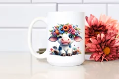 Watercolor Cow Portrait, Transparent PNG Product Image 2