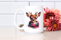 Funny Cute Deer Smiling Clipart Product Image 2