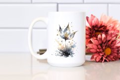 Abstract Shiny Snowdrop White Background Clipart Product Image 2