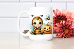 Cute Baby Bee Sitting PNG Product Image 2