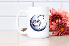 Whimsical Halloween Moon with Goofy Smile | Sublimation | Product Image 2