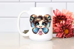 Butterfly Big Eyes Human Phishing Road | Clipart Product Image 2