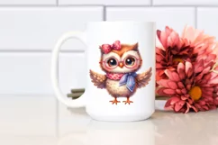 Funny Baby Owl Clipart PNG Product Image 2