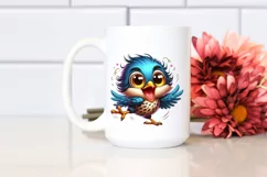 Colorful Starling Baby Dance Clipart Product Image 2