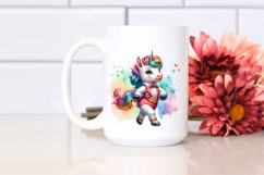 Colorful Baby Unicorn Foxtrot Dancer&#039;s Attire PNG Product Image 2