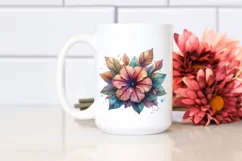 Pastel Wooden Small Stained Petunia Watercolor Splash PNG Product Image 2