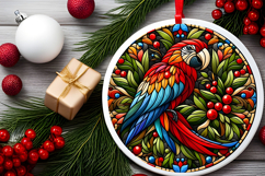 Round Christmass Ornament PNG Product Image 2