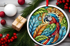 Round Christmass Ornament PNG Product Image 2