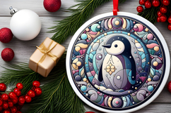 Round Christmass Ornament PNG Product Image 2