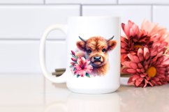 Cute Baby Highland Cow Azalea Clipart Product Image 2