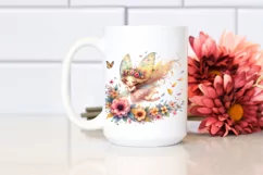 Cute Fairy Flower Petals Wind Watercolor Product Image 2