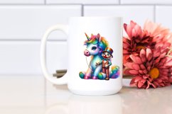 Baby Unicorn with Ventriloquist&#039;s Dummy PNG Product Image 2
