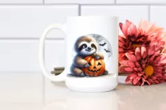 Cute Baby Sloth Sitting PNG Product Image 2