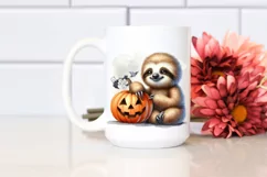 Cute Baby Sloth Sitting PNG Product Image 2