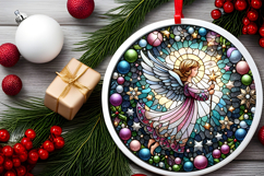 Round Christmass Ornament PNG Product Image 2