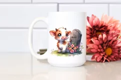 Vibrant Baby Cow Drawing | Cartoon Style Product Image 2