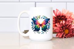 Abstract Vibrant Butterfly PNG Product Image 2