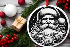 Round Christmas Ornament Sublimation|Clipart Product Image 1