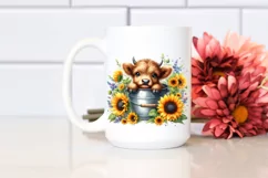 Cute Baby Highland Cow PNG Product Image 2
