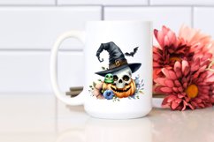 Funny Halloween Skull Sublimation Clipart Product Image 2