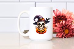 Funny Halloween Skull Sublimation Clipart Product Image 2