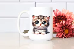 Funny Baby Cat with Huge Eyes PNG Product Image 2