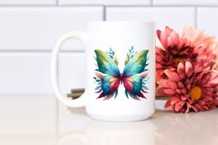 Vibrant Watercolor Butterfly PNG Product Image 2