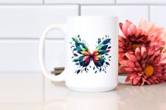 Vibrant Watercolor Butterfly PNG Product Image 2