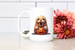 Cute Baby Walrus Watercolor PNG Product Image 2
