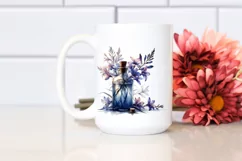 Watercolor Bottle Lobelia | Sublimation | Clipart Product Image 2