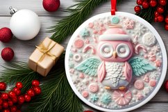 Round Christmas Ornament Sublimation|Clipart Product Image 2