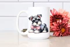 Sublimation Sticker Clipart: Cute Baby Miniature Schnauzer Product Image 2