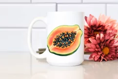 Colorful Papaya | Sublimation Clipart Product Image 2